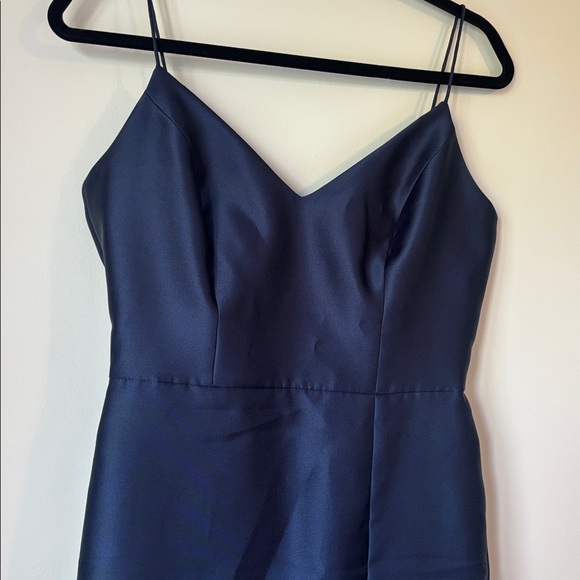 Alfred Sung Elegant Navy Blue Evening Gown - Picture 10 of 11